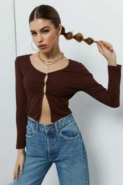 Solado Button Front Solid Rib-knit Long Sleeve Blouse 21 Solado Button Front Solid Rib-knit Long Sleeve Blouse -SOLADO shop 2855102021110618383961865b2f17499 1800x1800