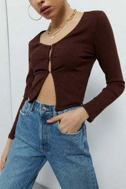 Solado Button Front Solid Rib-knit Long Sleeve Blouse 23 Solado Button Front Solid Rib-knit Long Sleeve Blouse -SOLADO shop 2855102021110618384061865b3055151 1800x1800