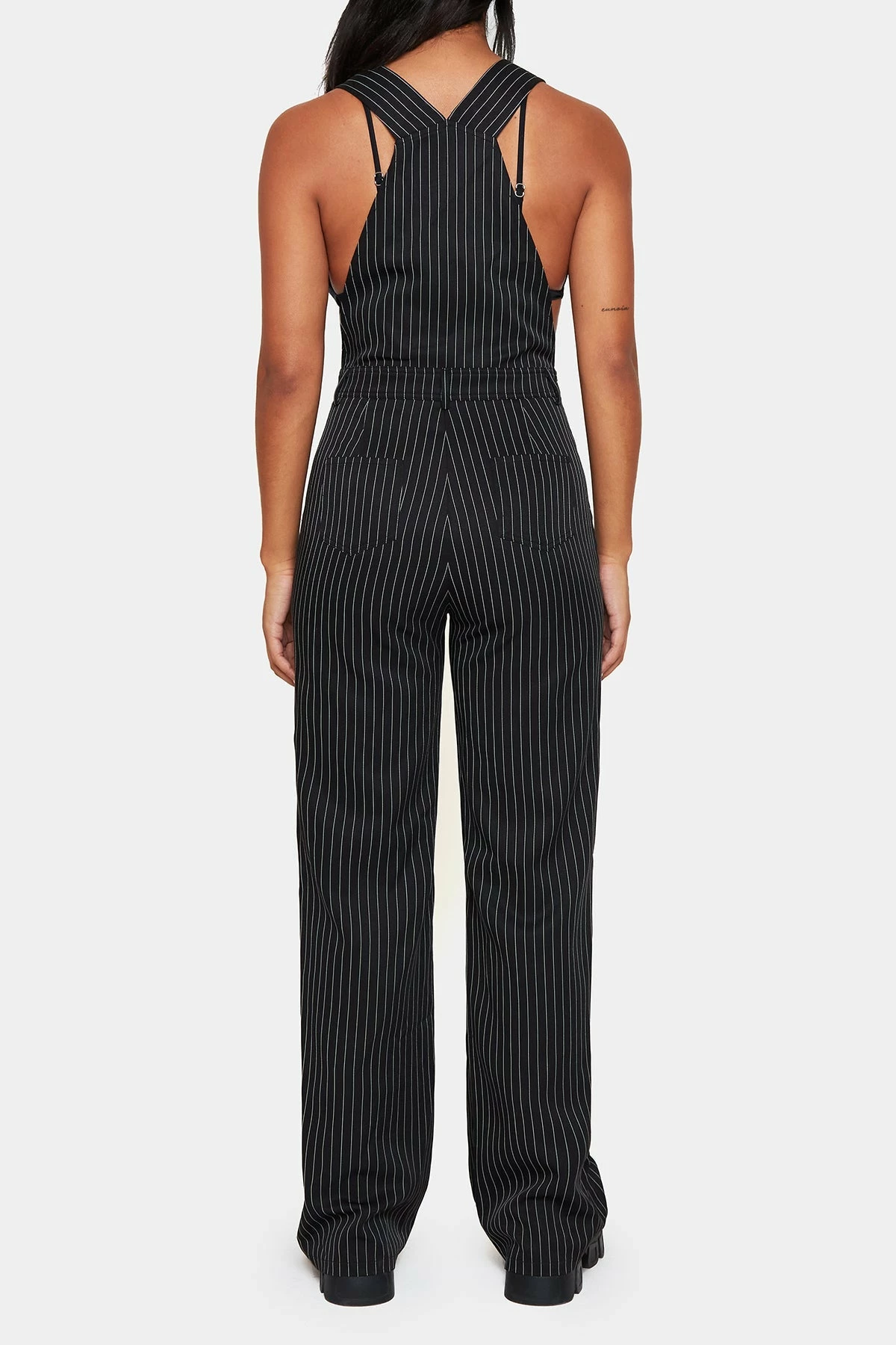 SOLADO Stripe Print Pocket Patched Buckled Jumpsuit 7 SOLADO Stripe Print Pocket Patched Buckled Jumpsuit - Image 7