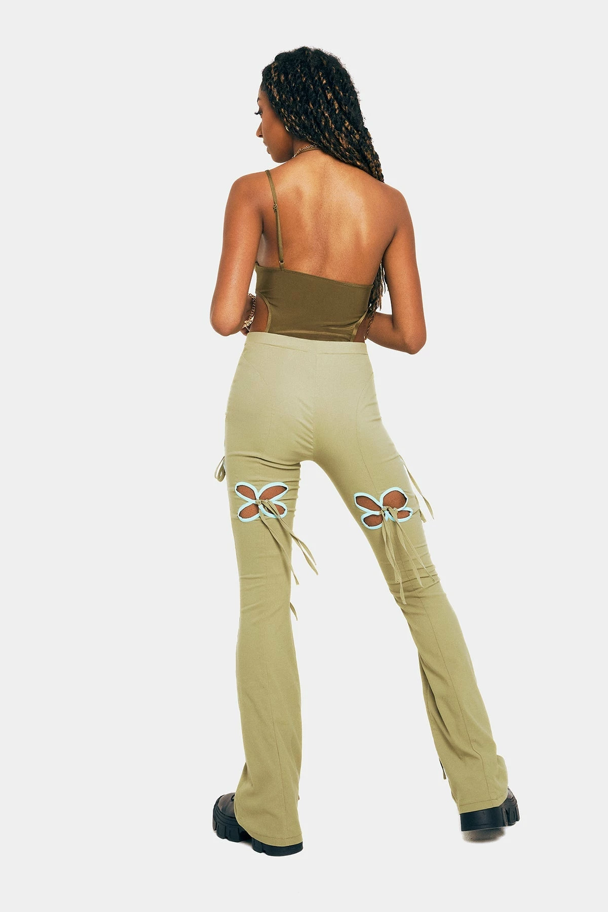 SOLADO Halter Neck One Shoulder Cut Out Backless Bodysuit 8 SOLADO Halter Neck One Shoulder Cut Out Backless Bodysuit - Image 8