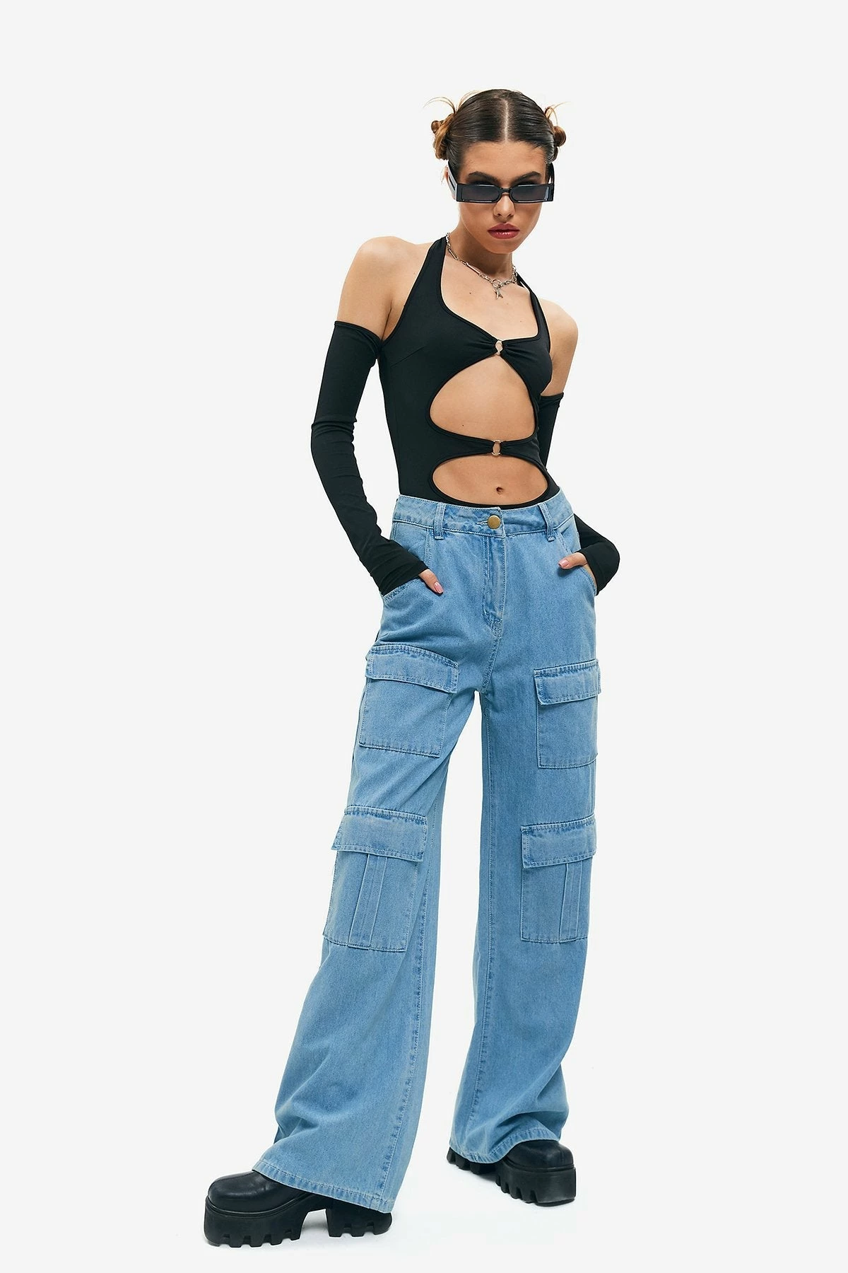 SOLADO Cut Out Cold Shoulder Backless Bodysuit 6 SOLADO Cut Out Cold Shoulder Backless Bodysuit - Image 6