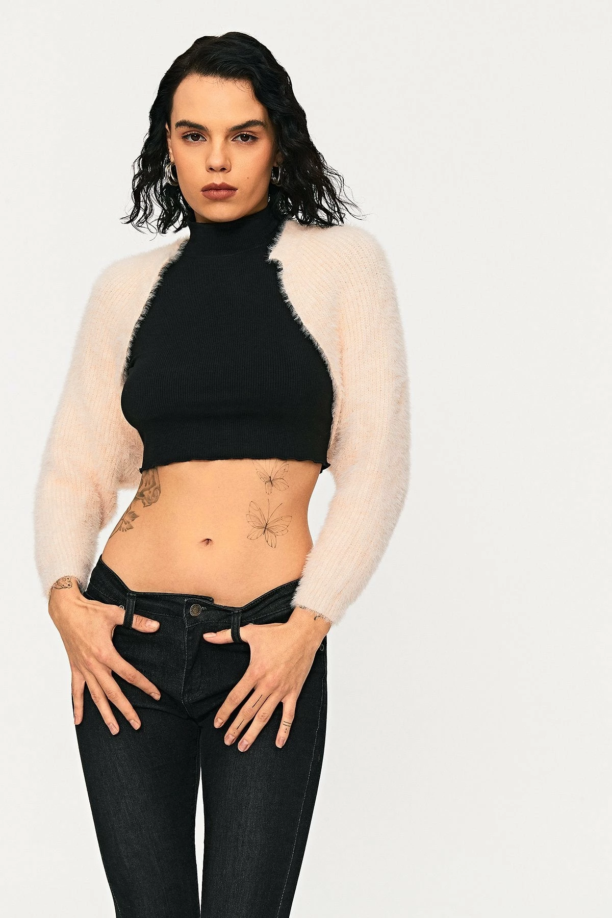 Solado Open Front Ribbed Knit Fluffy Long Sleeve Cardigan 6 Solado Open Front Ribbed Knit Fluffy Long Sleeve Cardigan - Image 6