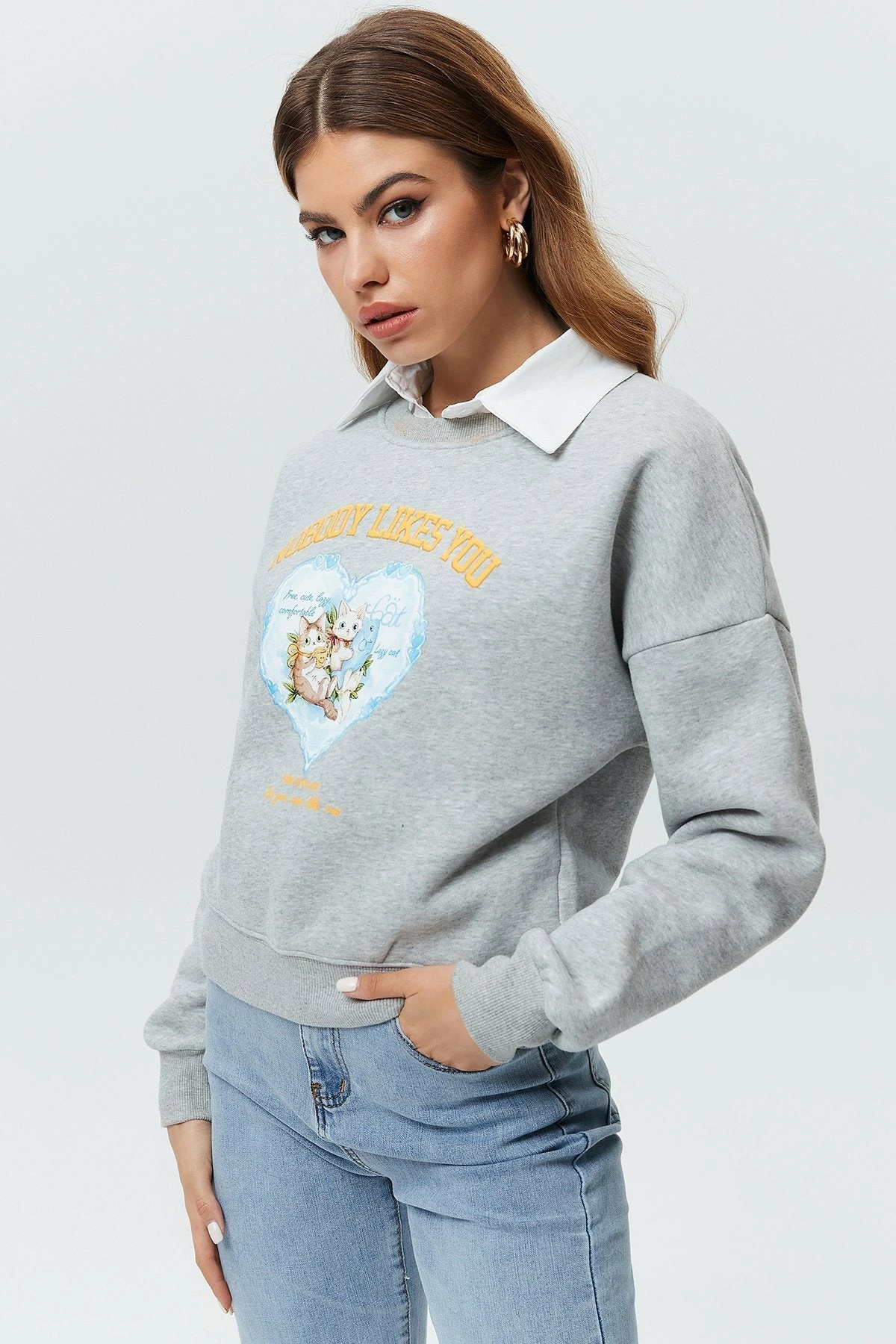 Solado Cat Print Sweatshirt 6 Solado Cat Print Sweatshirt - Image 6