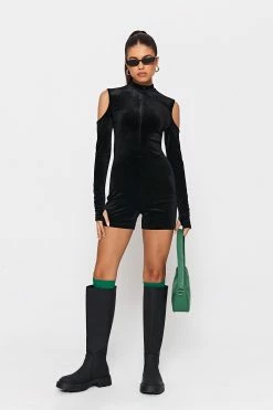 SOLADO Mock Neck Cold Shoulder Thumb Hole Romper Playsuit 10 SOLADO Mock Neck Cold Shoulder Thumb Hole Romper Playsuit -SOLADO shop jpeg 1501c1ef 54db 4635 bd4d 8b1f2c8c30f4 1800x1800
