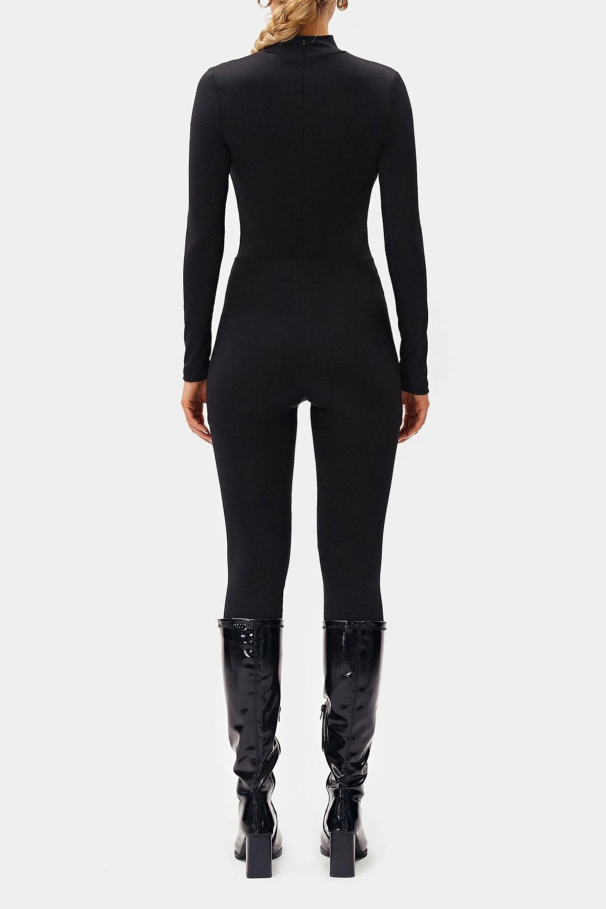 SOLADO Mock Neck Cut Out Long Sleeve Skinny Jumpsuit 7 SOLADO Mock Neck Cut Out Long Sleeve Skinny Jumpsuit - Image 7