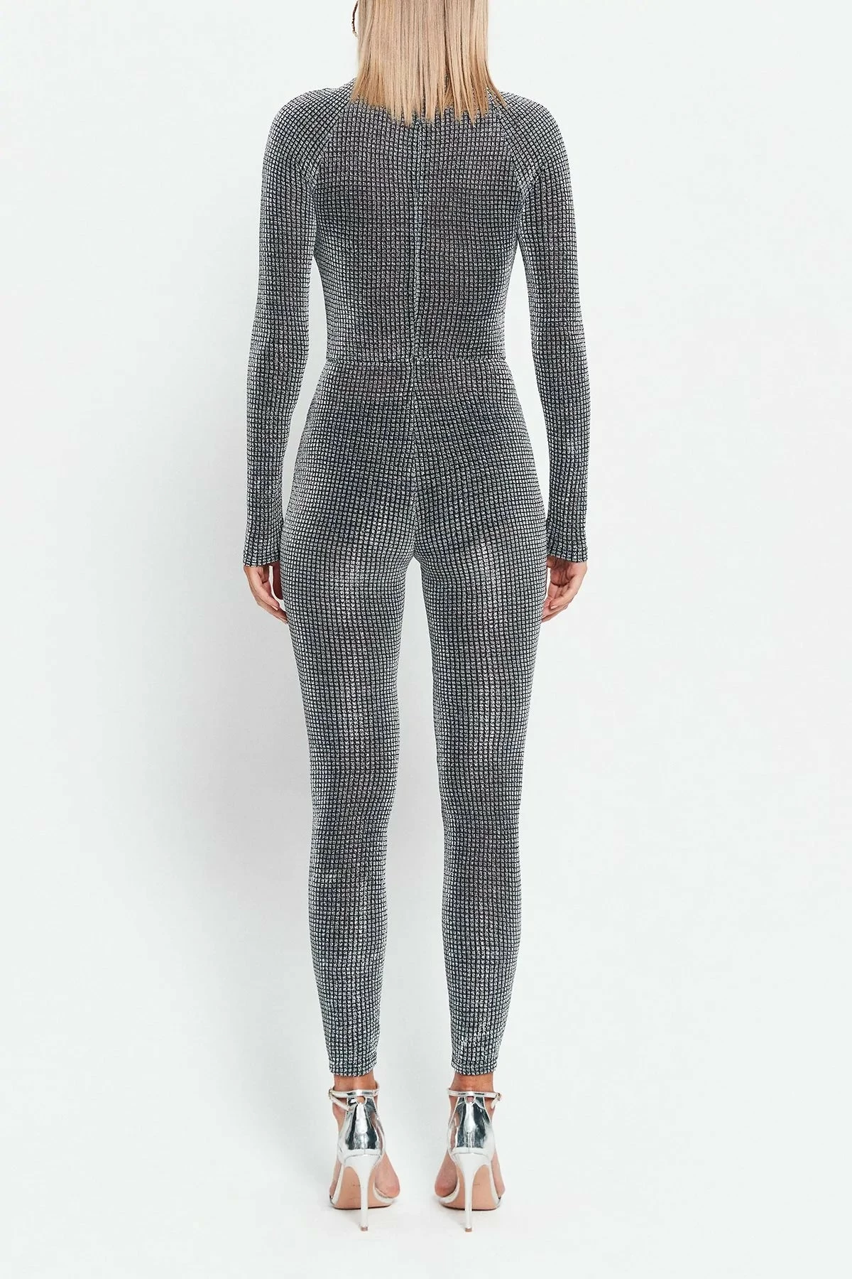 SOLADO Cut Out Sheen Long Sleeve Skinny Jumpsuit 7 SOLADO Cut Out Sheen Long Sleeve Skinny Jumpsuit - Image 7