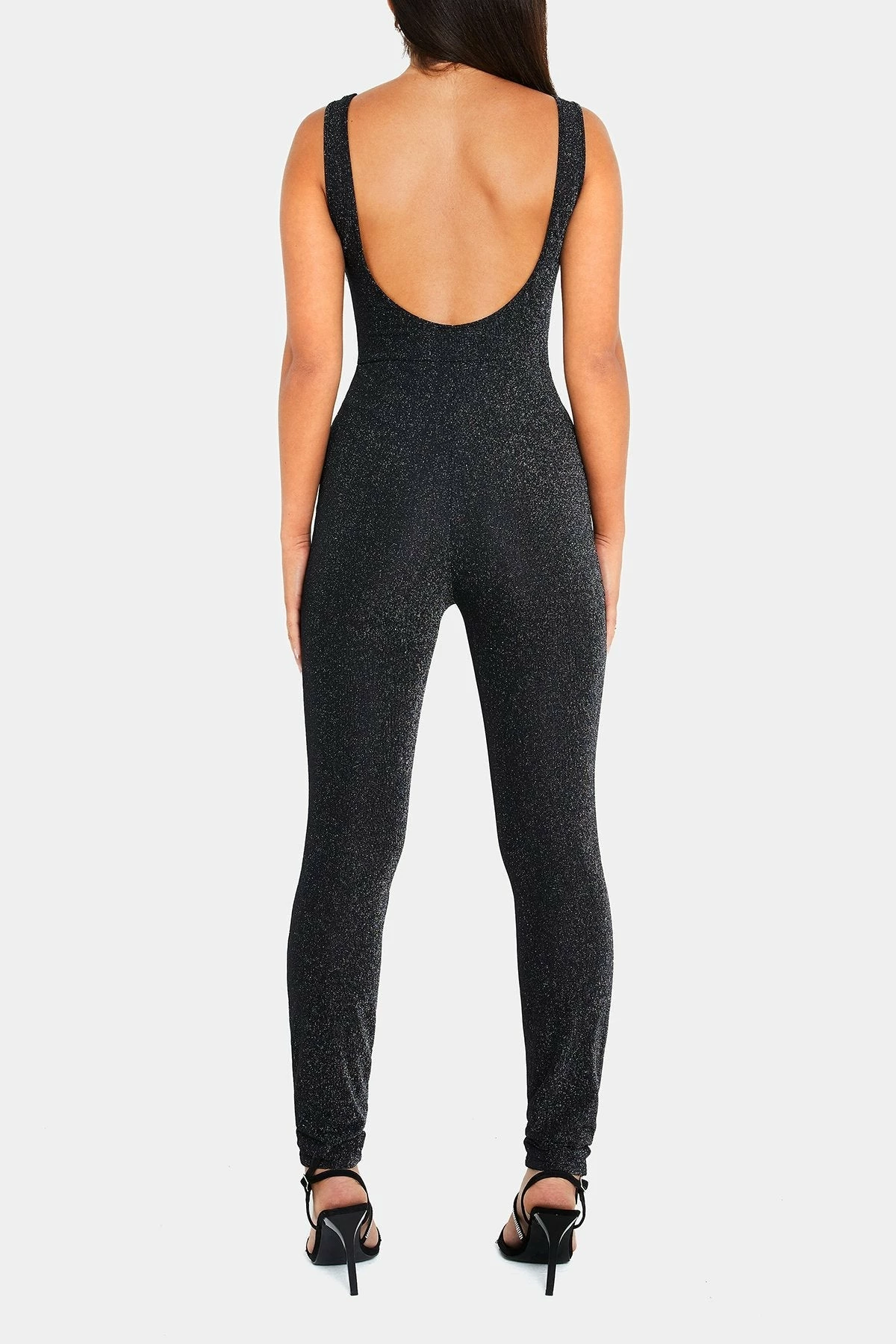 SOLADO Lurex Open Back Sleeveless Solid Jumpsuit 7 SOLADO Lurex Open Back Sleeveless Solid Jumpsuit - Image 7
