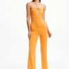 Solado Backless Solid High Waist Jumpsuit