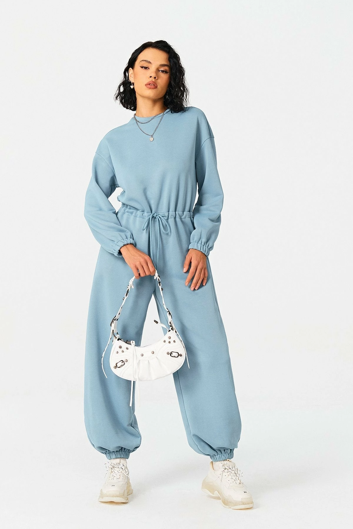 SOLADO Drawstring Cinched Waist Dual Pocket Jumpsuit 3 SOLADO Drawstring Cinched Waist Dual Pocket Jumpsuit - Image 3