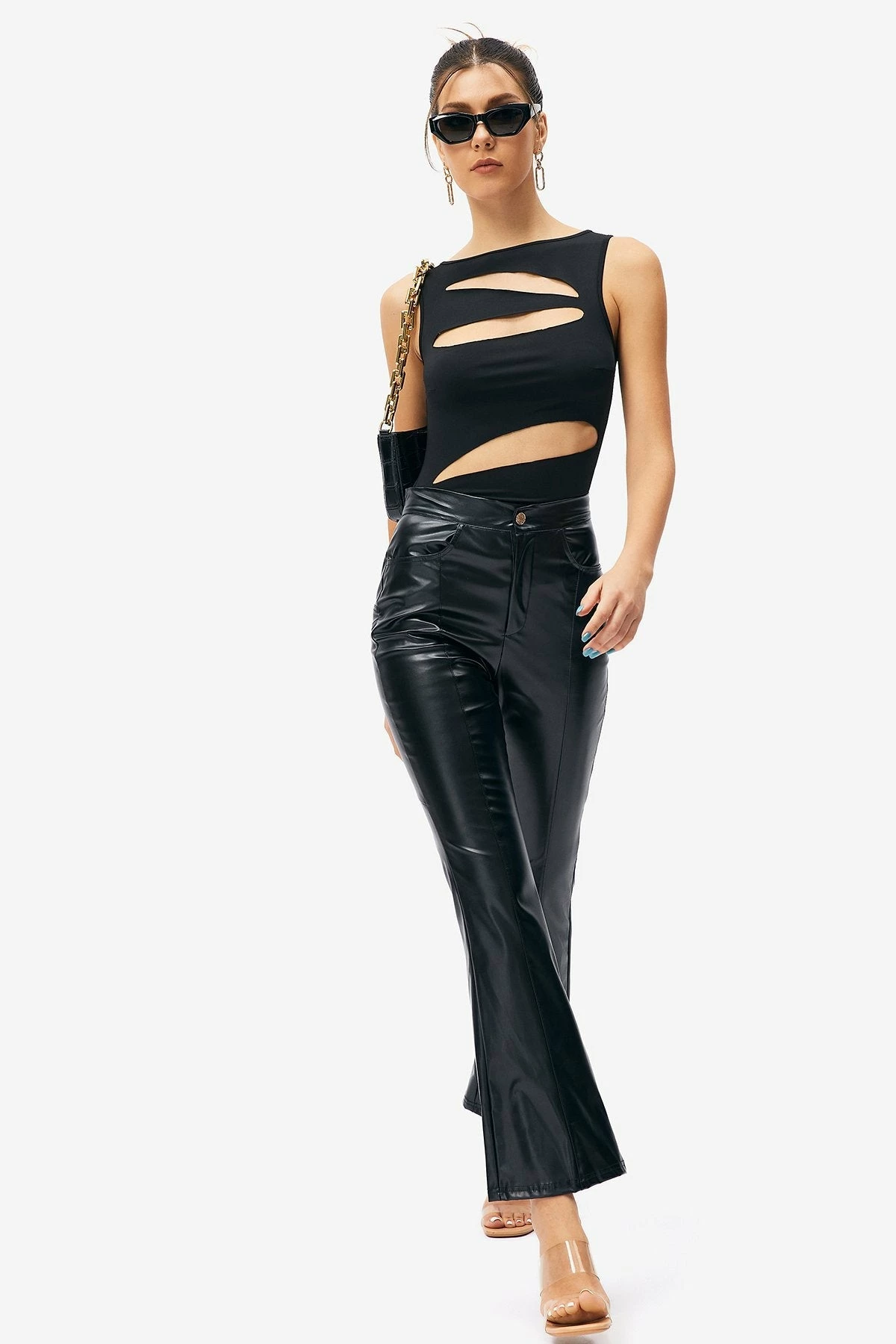 SOLADO Cut Out Sleeveless Solid Bodysuit 7 SOLADO Cut Out Sleeveless Solid Bodysuit - Image 7