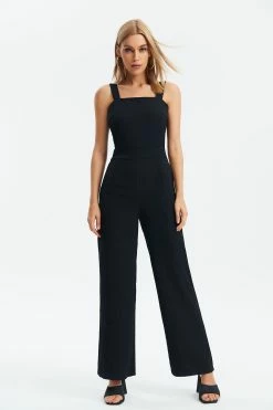Solado Backless Wide Leg Solid Jumpsuit