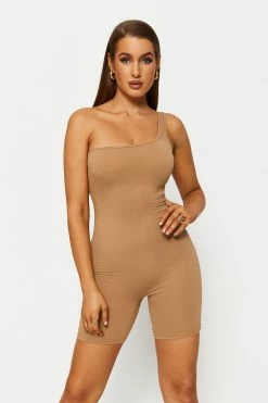 Alternative view of Solado One Shoulder Sleeveless Solid Romper Playsuit