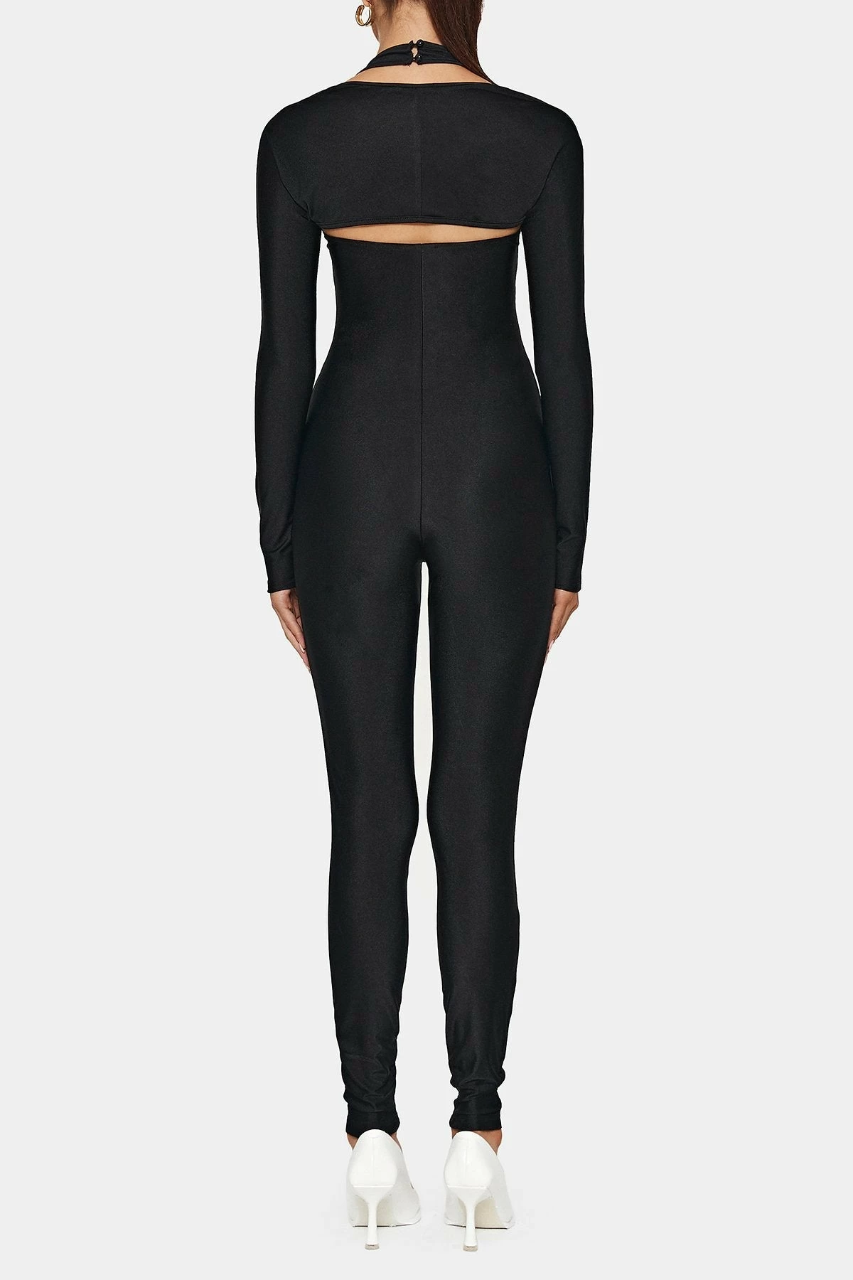 SOLADO Open Neck Long Sleeve Top & Halter Neck Skinny Jumpsuit Set 7 SOLADO Open Neck Long Sleeve Top & Halter Neck Skinny Jumpsuit Set - Image 7