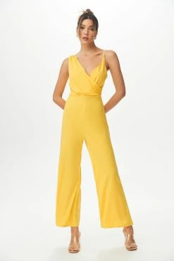 Solado Asymmetric Sleeve Solid Jumpsuit