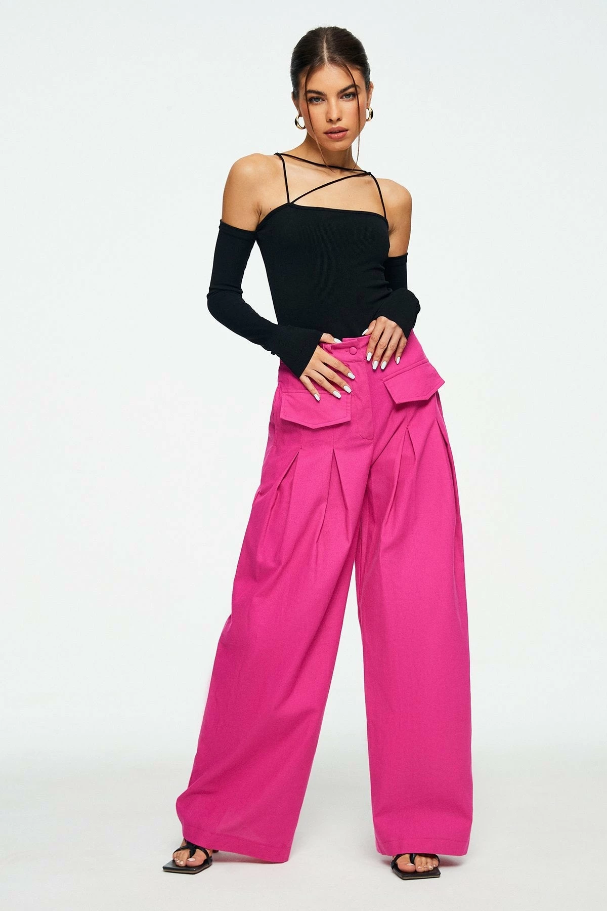 Solado Cold Shoulder Backless Long Sleeve Bodysuit - Image 5