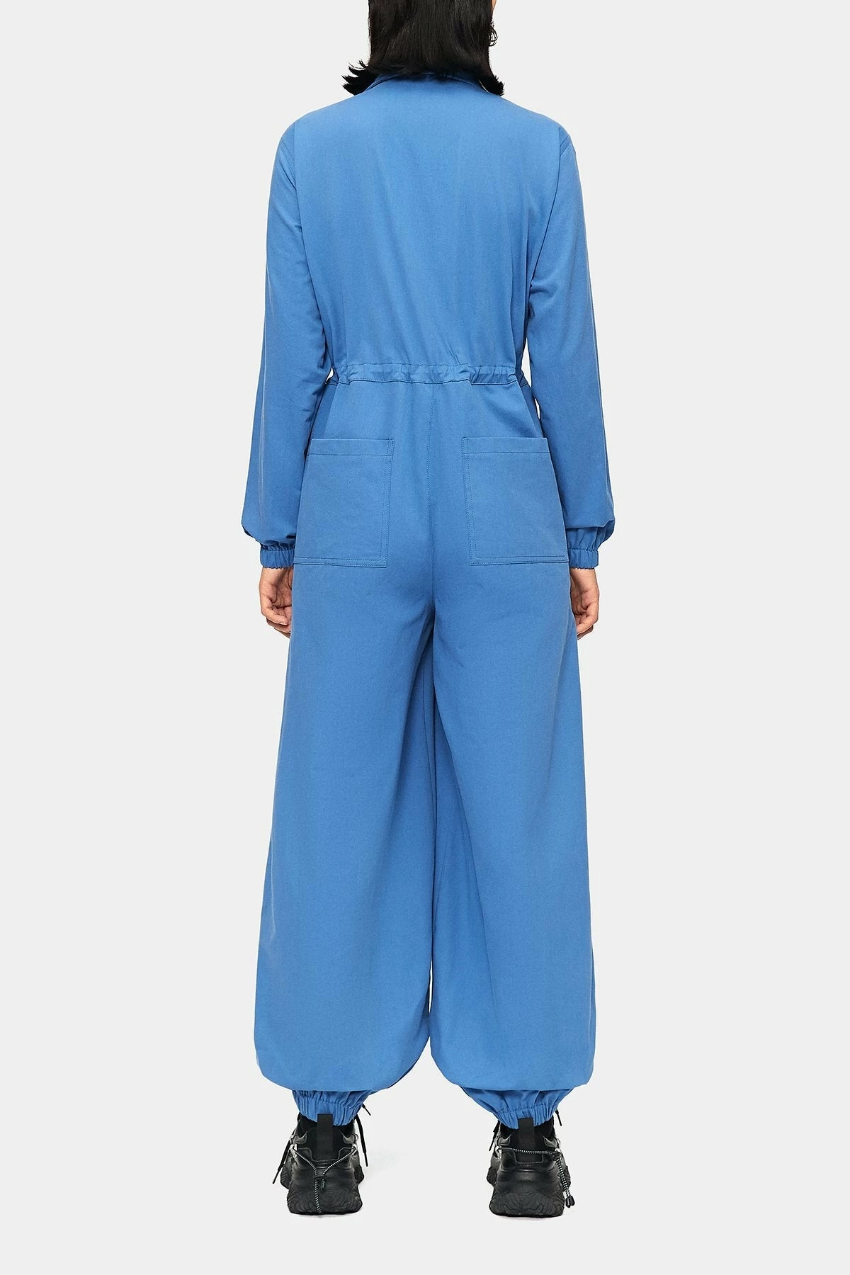 SOLADO Lapel Neck Pocket Patched Cinched Waist Boiler Suit 7 SOLADO Lapel Neck Pocket Patched Cinched Waist Boiler Suit - Image 7