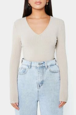 SOLADO Plunging Neck Stripe Knitted Long Sleeve Bodysuit 12 SOLADO Plunging Neck Stripe Knitted Long Sleeve Bodysuit -SOLADO shop jpeg 72958d5a 120d 4319 9a12 38aa7e11297b 1800x1800