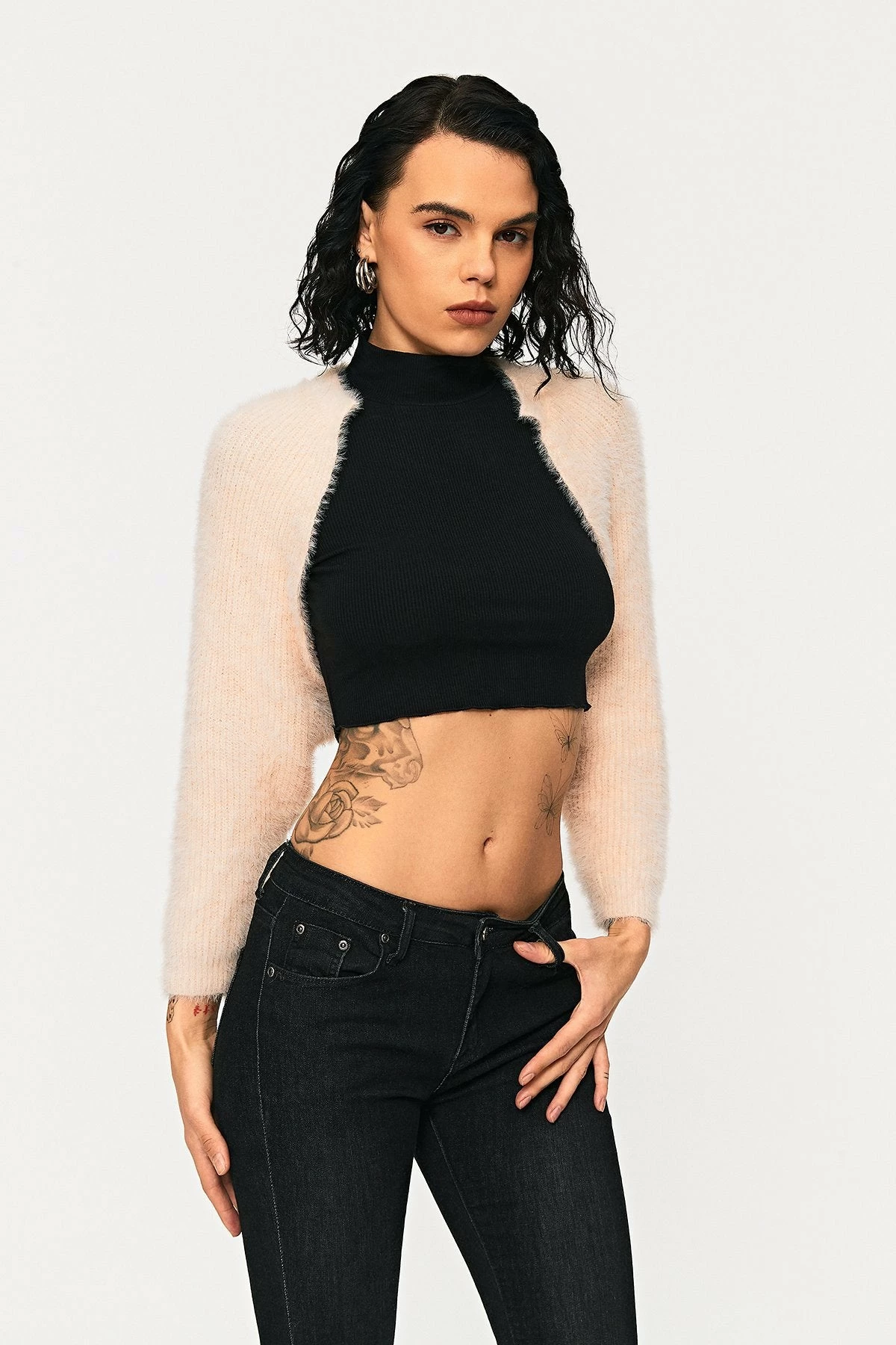 Solado Open Front Ribbed Knit Fluffy Long Sleeve Cardigan 7 Solado Open Front Ribbed Knit Fluffy Long Sleeve Cardigan - Image 7