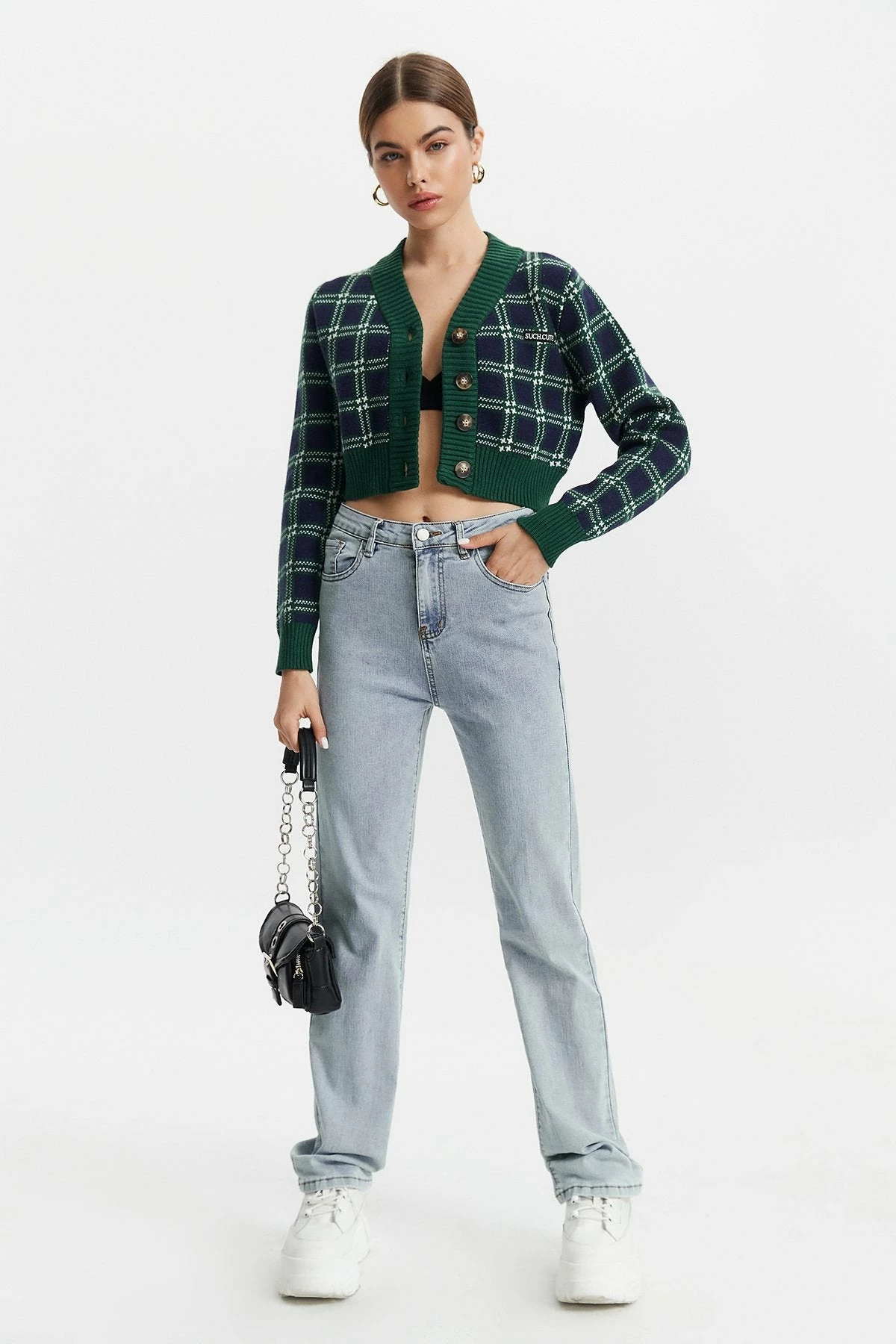 Solado Quilted Print Colorblock Button Front Cardigan 5 Solado Quilted Print Colorblock Button Front Cardigan - Image 5