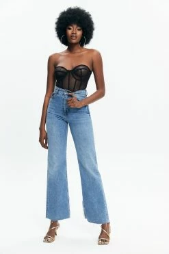 Alternative view of Solado Off Shoulder Mesh Underwire Cut Out Bodysuit