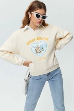 Solado Cat Print Sweatshirt