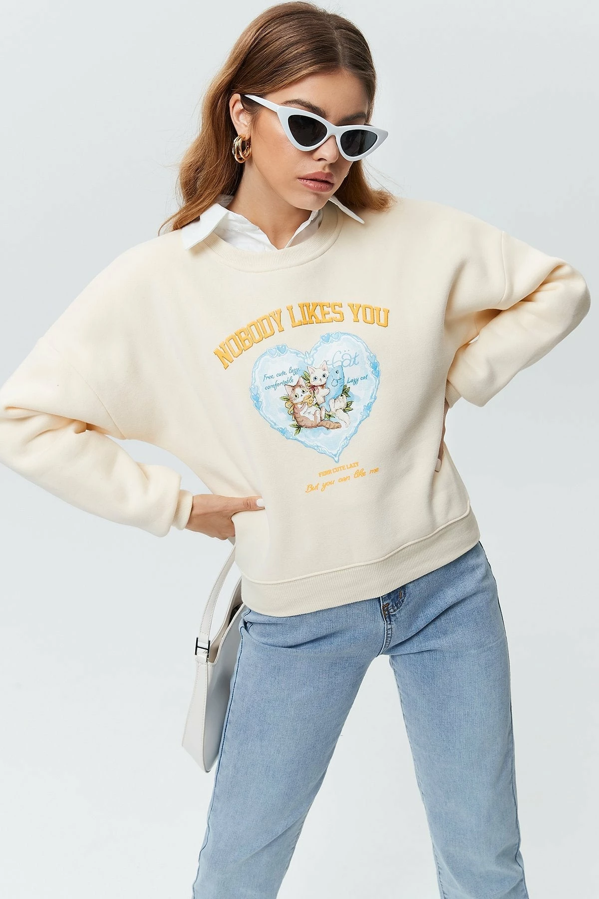 Solado Cat Print Sweatshirt 1 Solado Cat Print Sweatshirt