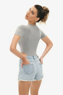 Alternative view of Solado Cut Out Ribbed Short Sleeve Bodysuit