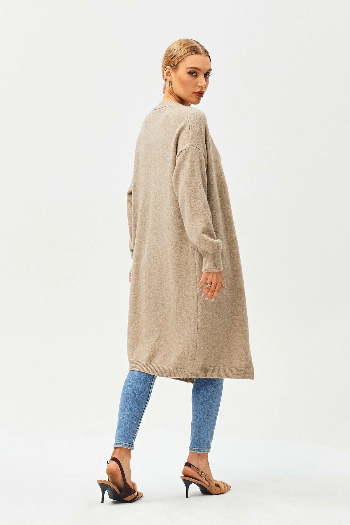Solado Open Front Ribbed Knit Long Sleeve Cardigan 4 Solado Open Front Ribbed Knit Long Sleeve Cardigan - Image 4