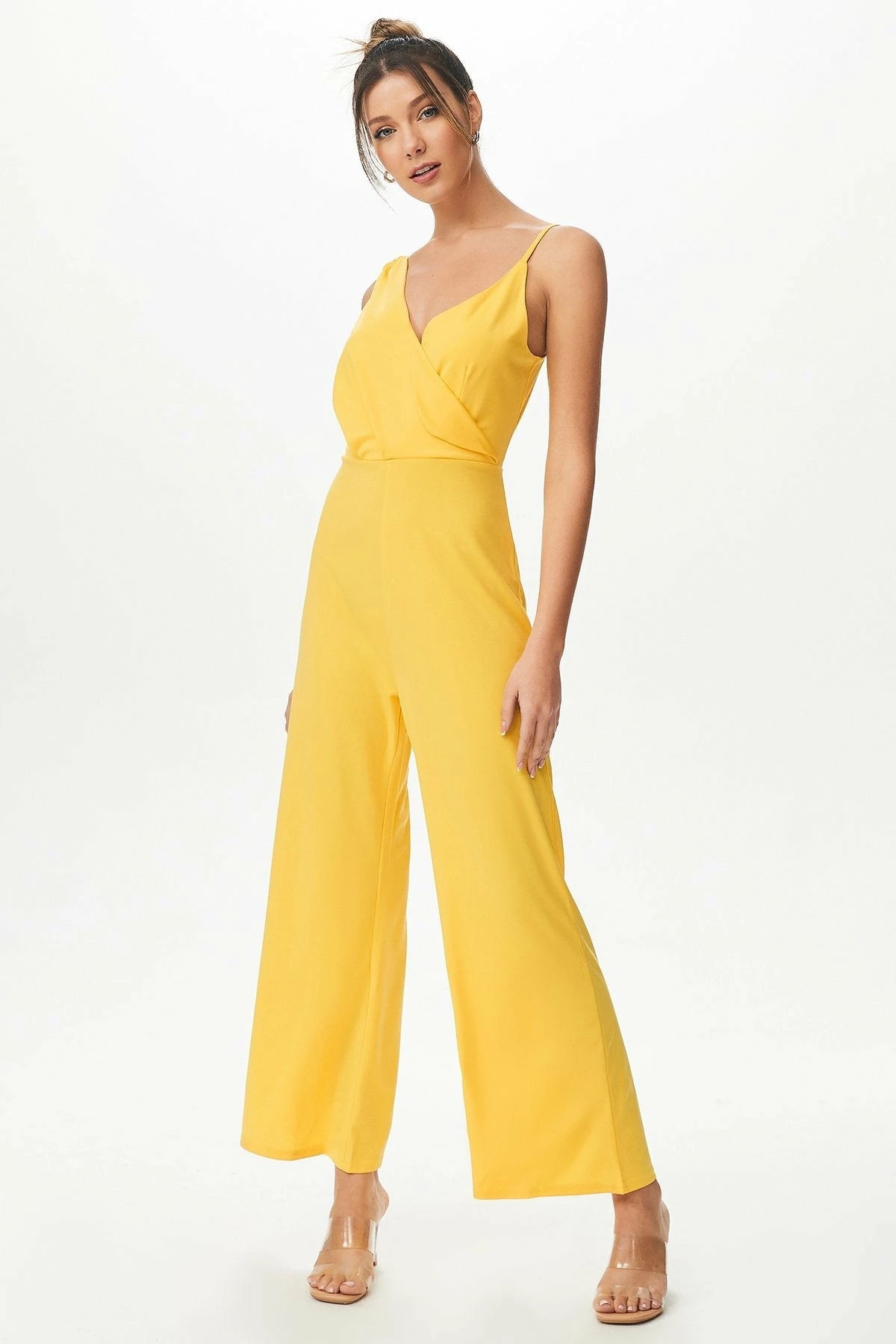 Solado Asymmetric Sleeve Solid Jumpsuit - Image 4