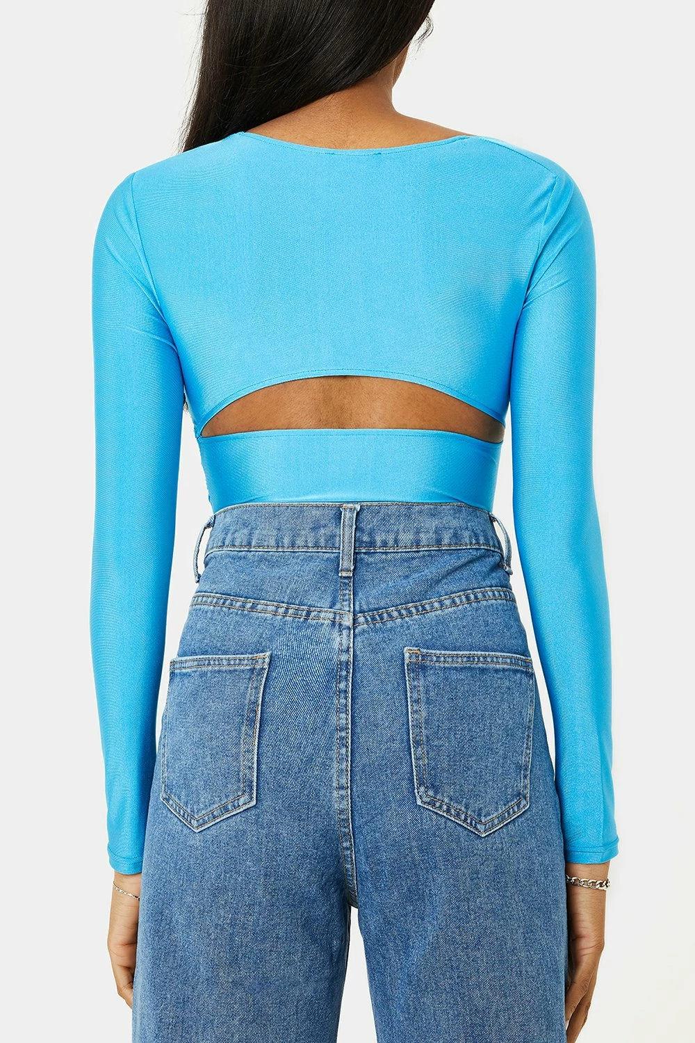 SOLADO Twist Front Cut Out Asymmetrical Neck Long Sleeve Bodysuit 6 SOLADO Twist Front Cut Out Asymmetrical Neck Long Sleeve Bodysuit - Image 6