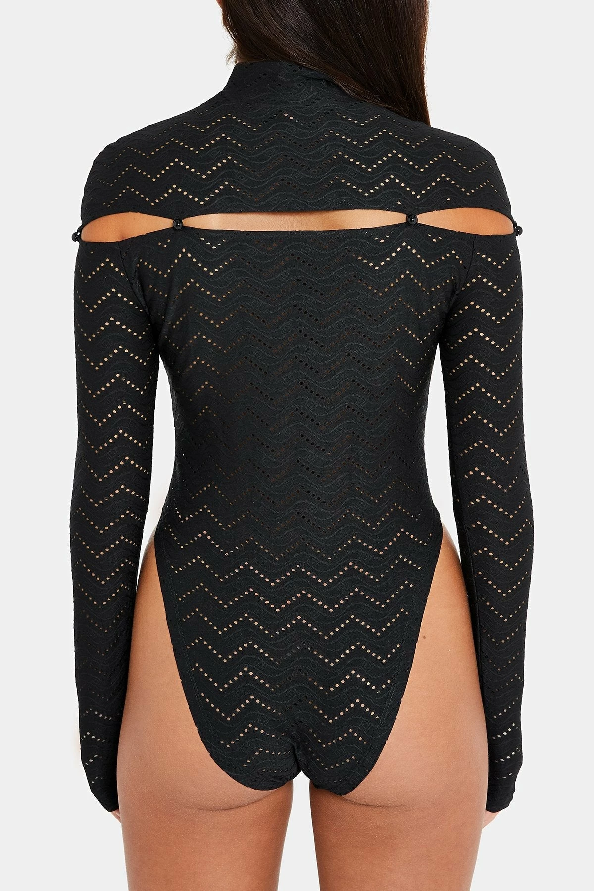 SOLADO Mock Neck Cut Out Long Sleeve Bodysuit 7 SOLADO Mock Neck Cut Out Long Sleeve Bodysuit - Image 7