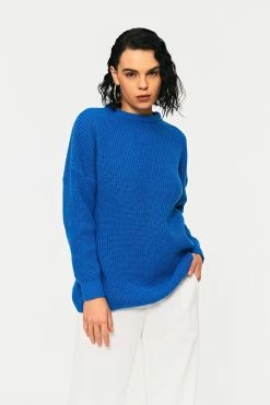 Solado Basic Drop Shoulder Solid Long Sleeve Sweater