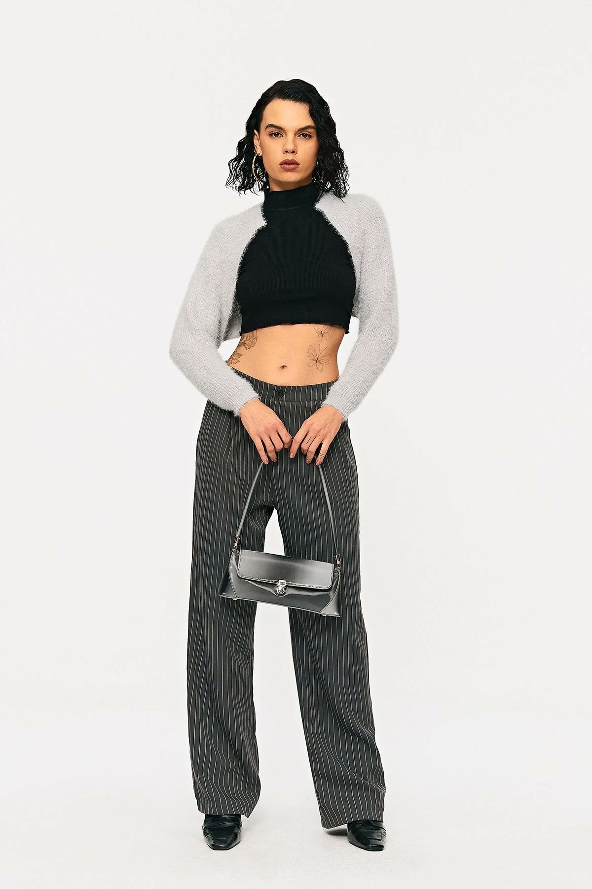 Solado Open Front Ribbed Knit Fluffy Long Sleeve Cardigan 4 Solado Open Front Ribbed Knit Fluffy Long Sleeve Cardigan - Image 4