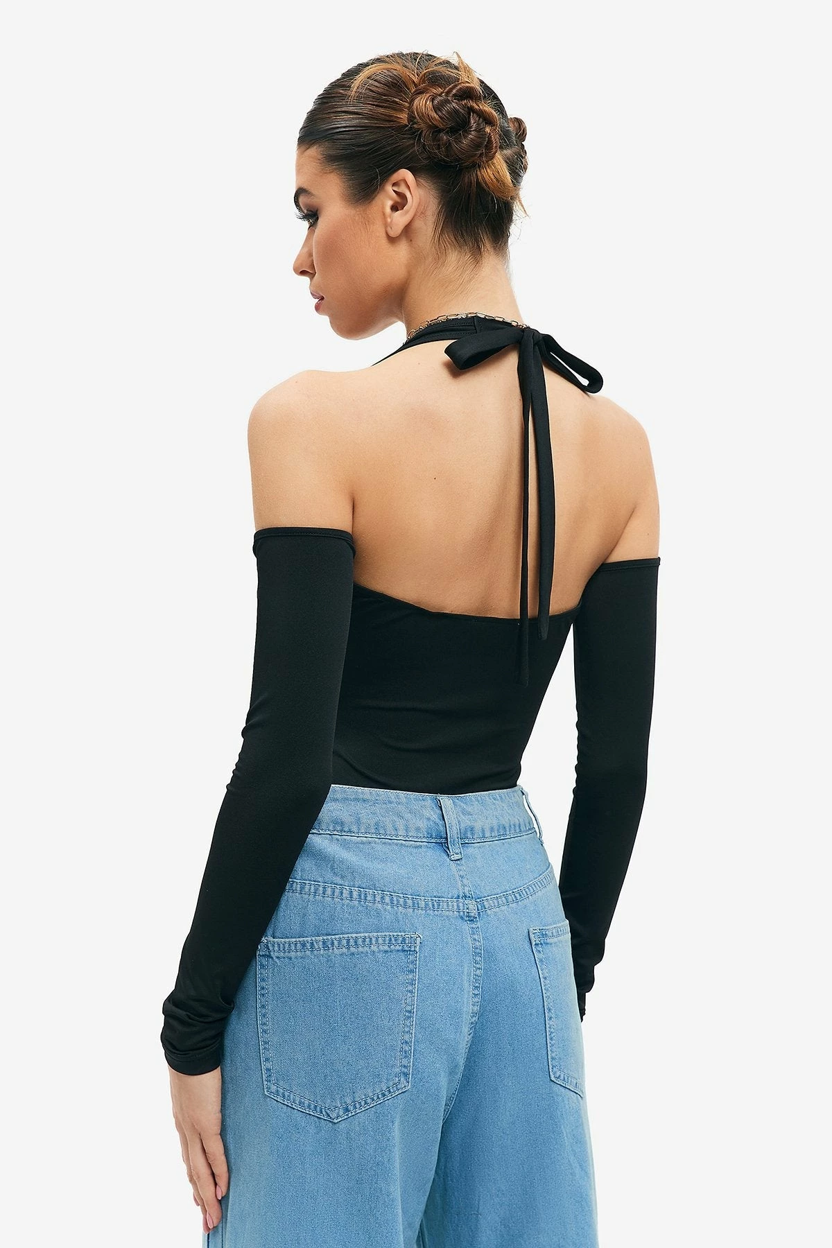 SOLADO Cut Out Cold Shoulder Backless Bodysuit 2 SOLADO Cut Out Cold Shoulder Backless Bodysuit - Image 2