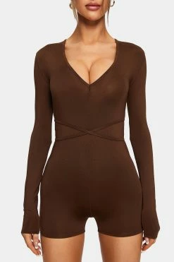 SOLADO Plunging Neck Drawstring Ruched Romper Playsuit -SOLADO shop jpeg c87cdccb 5cca 4264 92fe 33c210a373ef 1800x1800