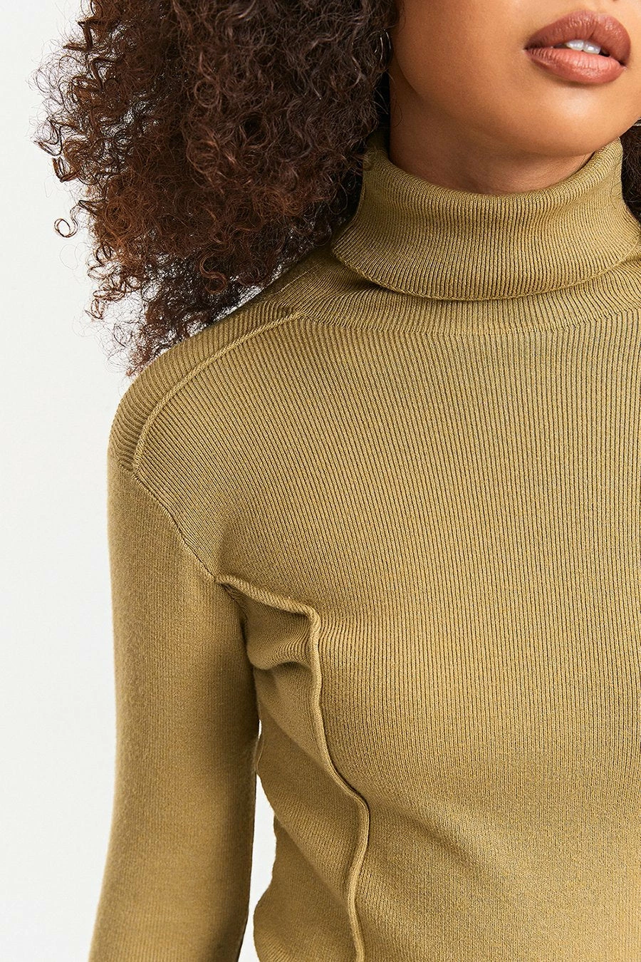 Solado High Neck Ribbed Knit Seam Detail Long Sleeve Sweater 10 Solado High Neck Ribbed Knit Seam Detail Long Sleeve Sweater - Image 10