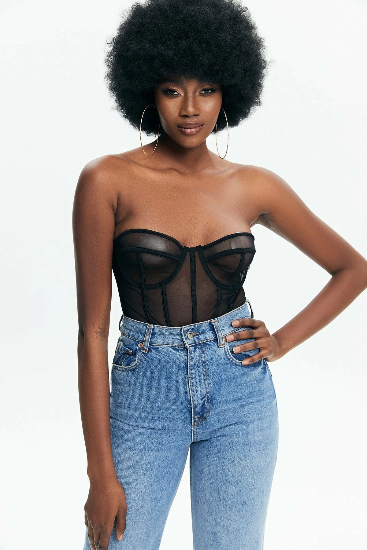Solado Off Shoulder Mesh Underwire Cut Out Bodysuit 4 Solado Off Shoulder Mesh Underwire Cut Out Bodysuit - Image 4