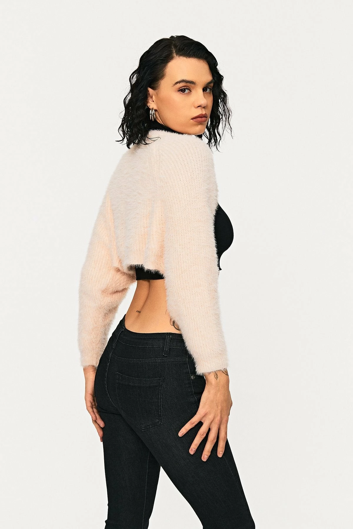 Solado Open Front Ribbed Knit Fluffy Long Sleeve Cardigan 8 Solado Open Front Ribbed Knit Fluffy Long Sleeve Cardigan - Image 8