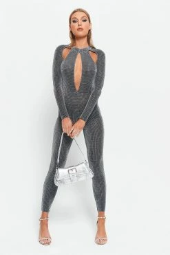 SOLADO Cut Out Sheen Long Sleeve Skinny Jumpsuit 9 SOLADO Cut Out Sheen Long Sleeve Skinny Jumpsuit -SOLADO shop jpeg d7595ed3 4ab0 42a2 9886 7f81f78601b7 1800x1800
