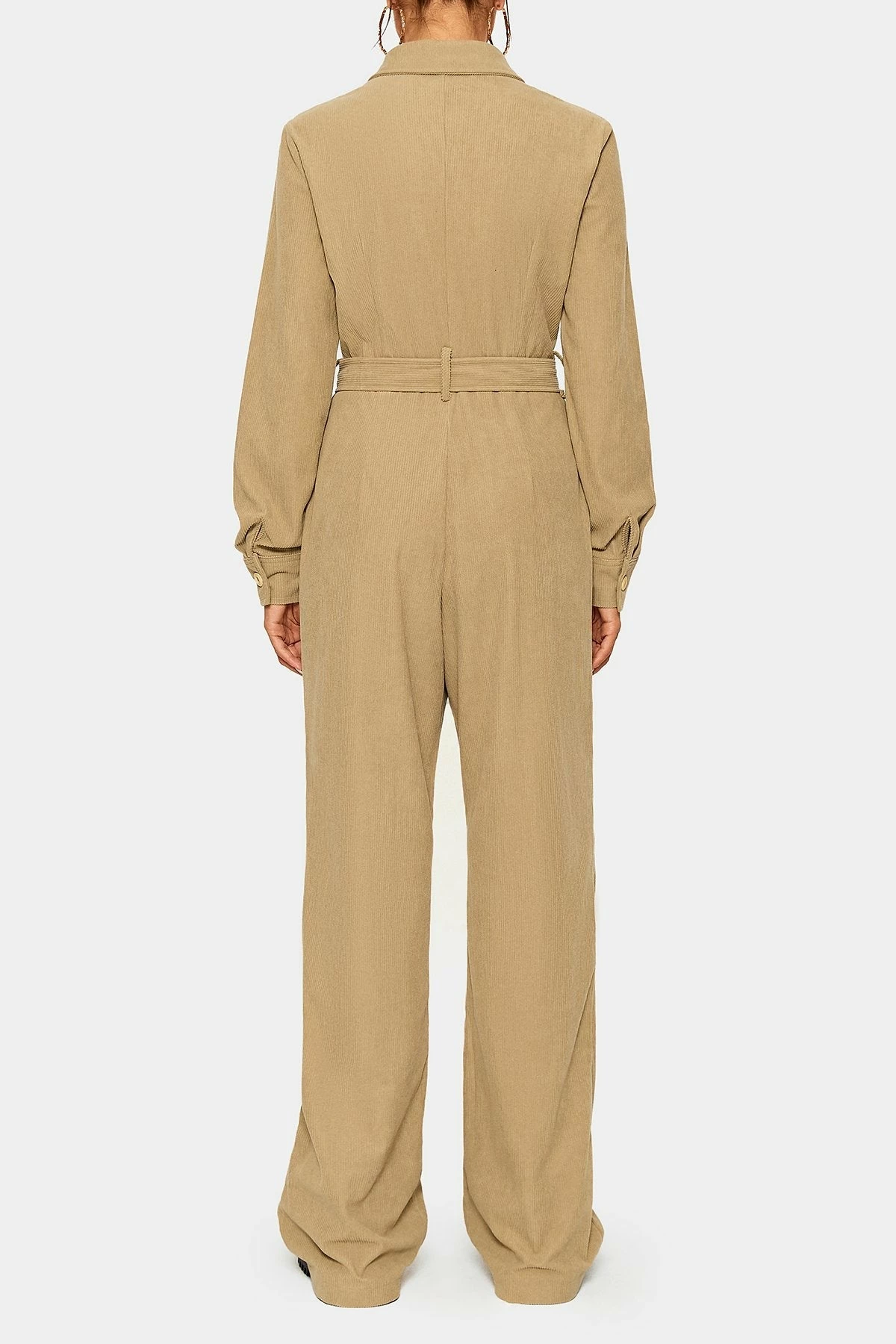 SOLADO Lapel Neck Pocket Patched Cinched Waist Boiler Suit 7 SOLADO Lapel Neck Pocket Patched Cinched Waist Boiler Suit - Image 7