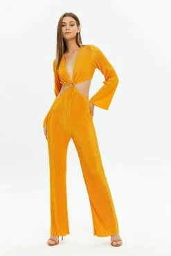 Solado Cut Out O-Ring Front Wide Leg Jumpsuit