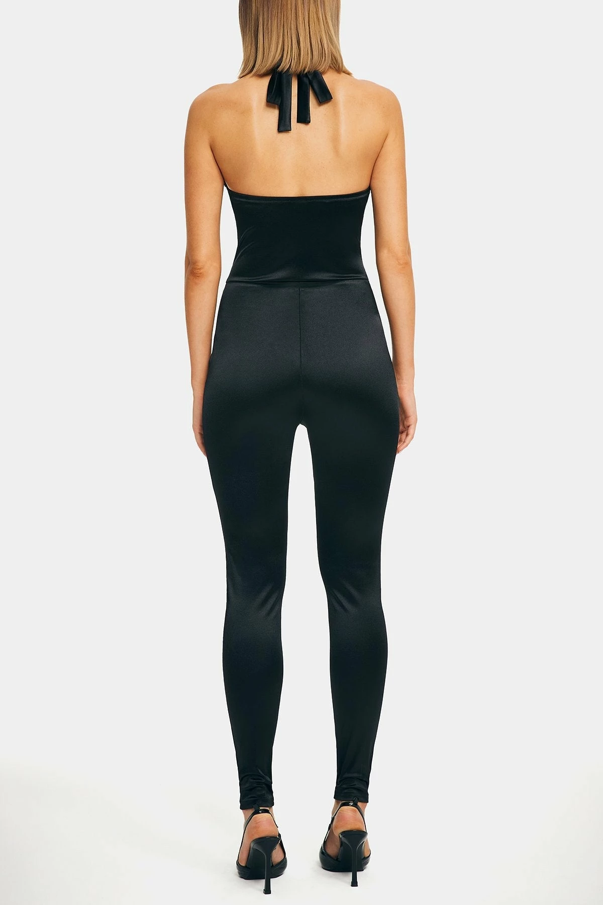 SOLADO Halter Neck Backless Solid Jumpsuit Without Waist Chain - Image 7