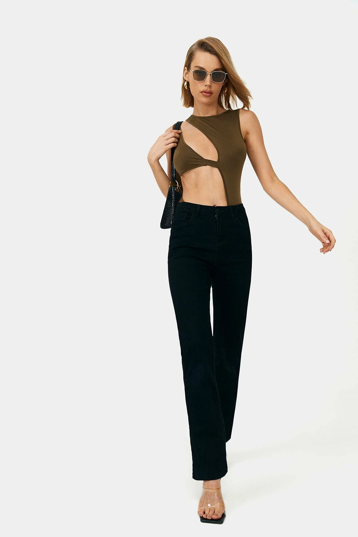 SOLADO Cut Out Sleeveless Round Neck Bodysuit 5 SOLADO Cut Out Sleeveless Round Neck Bodysuit - Image 5