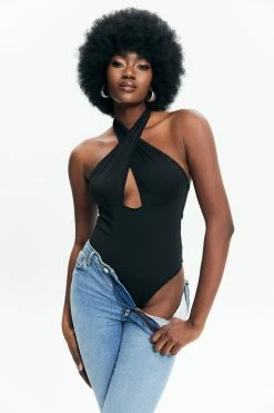 Solado Cut Out Off Shoulder Halter Neck Bodysuit