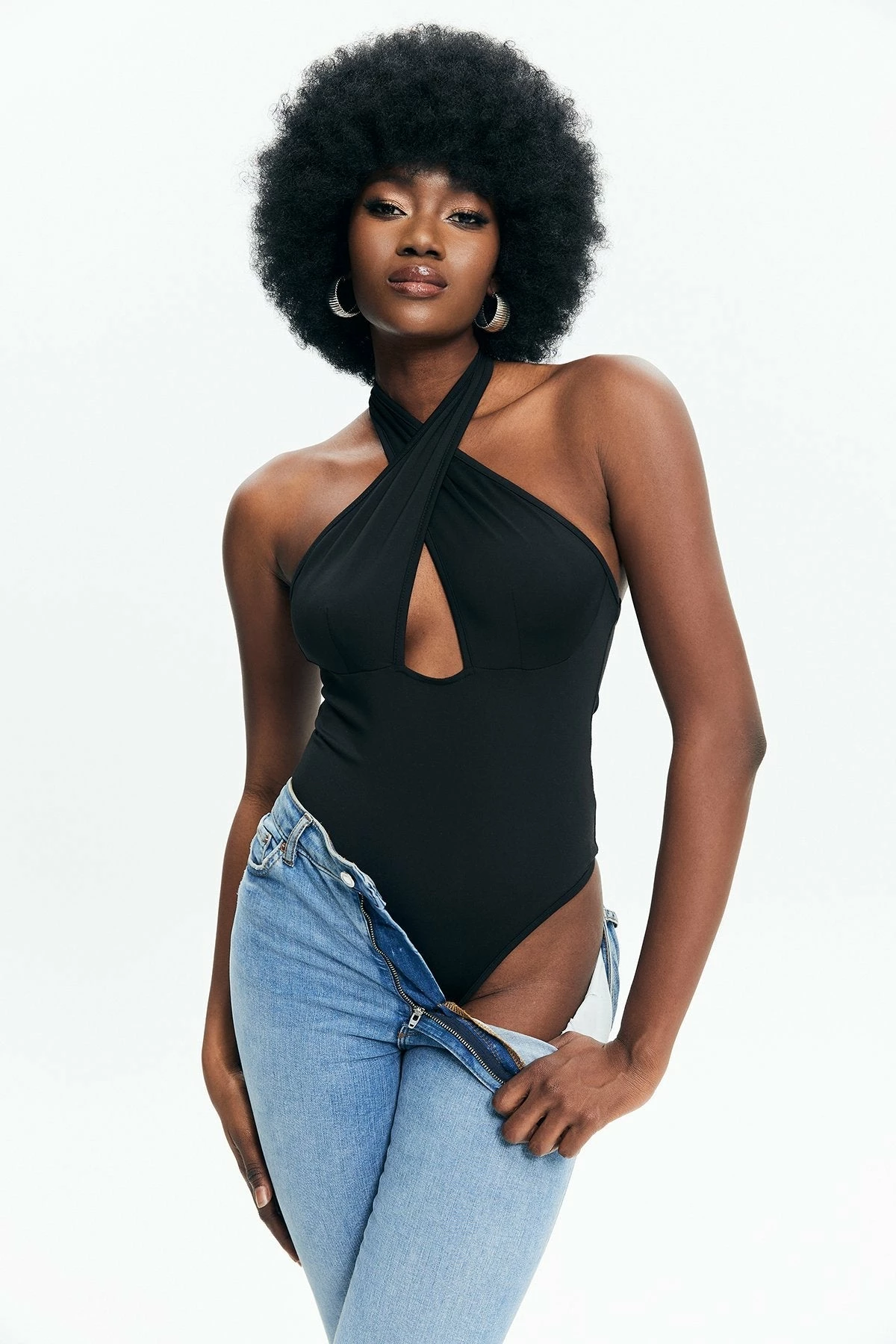 Solado Cut Out Off Shoulder Halter Neck Bodysuit 1 Solado Cut Out Off Shoulder Halter Neck Bodysuit