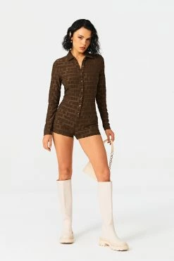 SOLADO Lapel Neck Button Front Letter Print Romper Playsuit 10 SOLADO Lapel Neck Button Front Letter Print Romper Playsuit -SOLADO shop jpeg fcce97e9 ad28 423a b11a 7499464dbe8f 1800x1800