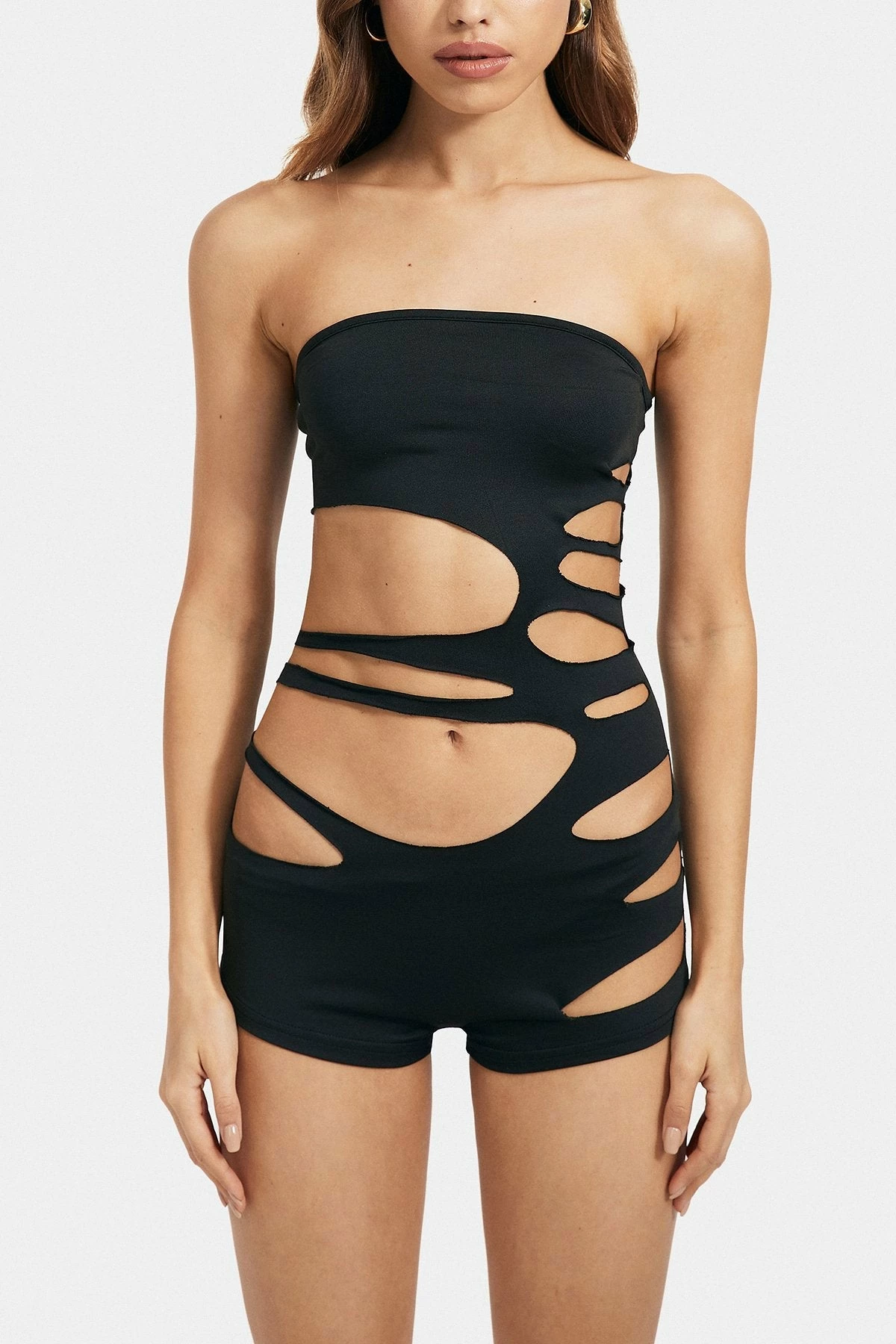 Solado Off Shoulder Cut Out Solid Backless Tube Bodysuit 6 Solado Off Shoulder Cut Out Solid Backless Tube Bodysuit - Image 6